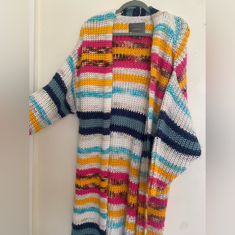 Anthropologie Rainbow Cardigan